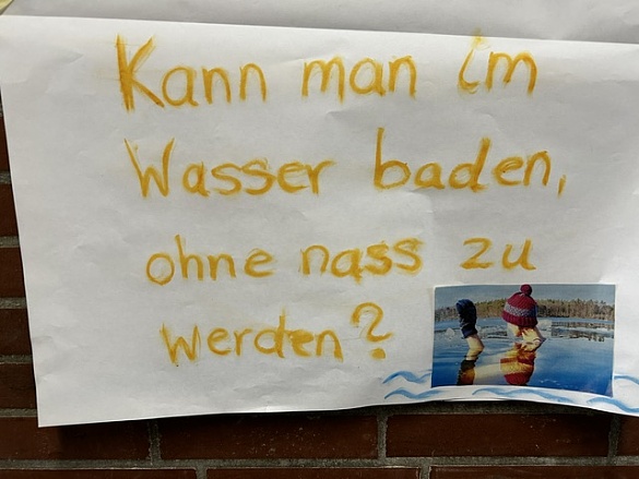 Frage: Kann man im Wasser baden?