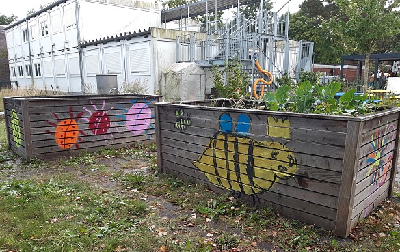 Präsentation der Hochbeete